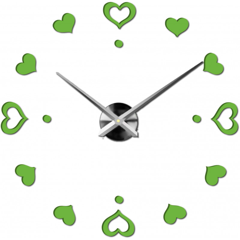 Wanduhr zum Aufkleben, Luxusuhr auf Stent, Uhr aus Kunststoff