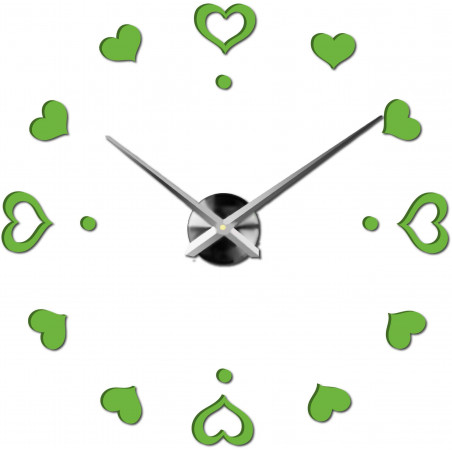 Wanduhr zum Aufkleben, Luxusuhr auf Stent, Uhr aus Kunststoff Wanduhr zum Aufkleben, Luxusuhr auf Stent, Uhr aus Kunststoff