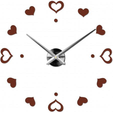 Wanduhr zum Aufkleben, Luxusuhr auf Stent, Uhr aus Kunststoff Wanduhr zum Aufkleben, Luxusuhr auf Stent, Uhr aus Kunststoff