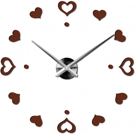 Wanduhr zum Aufkleben, Luxusuhr auf Stent, Uhr aus Kunststoff Wanduhr zum Aufkleben, Luxusuhr auf Stent, Uhr aus Kunststoff