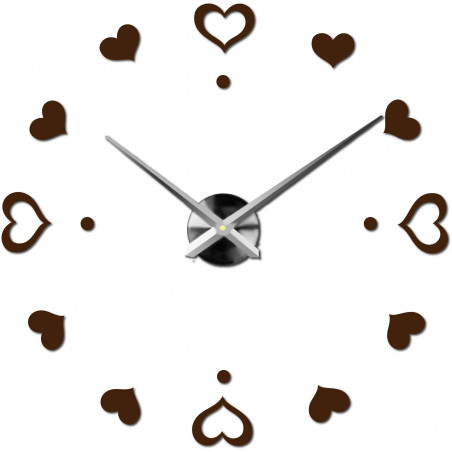 Wanduhr zum Aufkleben, Luxusuhr auf Stent, Uhr aus Kunststoff Wanduhr zum Aufkleben, Luxusuhr auf Stent, Uhr aus Kunststoff