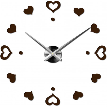 Wanduhr zum Aufkleben, Luxusuhr auf Stent, Uhr aus Kunststoff Wanduhr zum Aufkleben, Luxusuhr auf Stent, Uhr aus Kunststoff