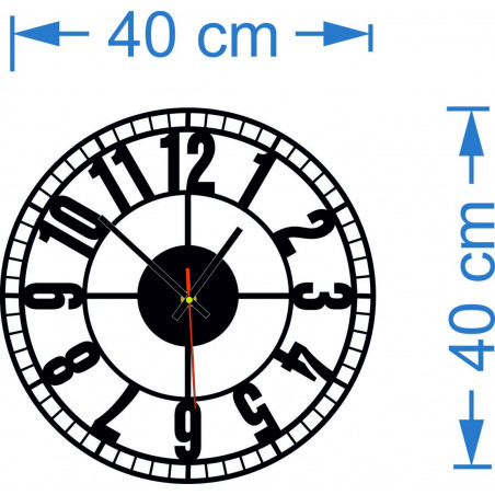 Abmessungen der hölzernen Wanduhr,Vintage-Wanduhr,Retro-Dekoration