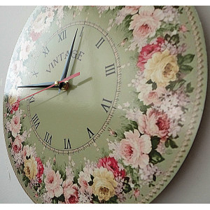 Moderne Wanduhr, Wanduhr aus Holz, Sperrholz 2