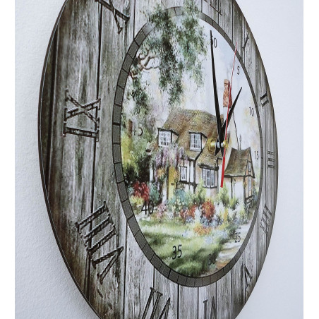 Moderne Wanduhr, Wanduhr aus Holz, Sperrholz Moderne Wanduhr, Wanduhr aus Holz, Sperrholz