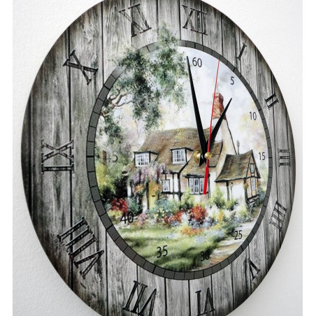 Moderne Wanduhr, Wanduhr aus Holz, Sperrholz Moderne Wanduhr, Wanduhr aus Holz, Sperrholz