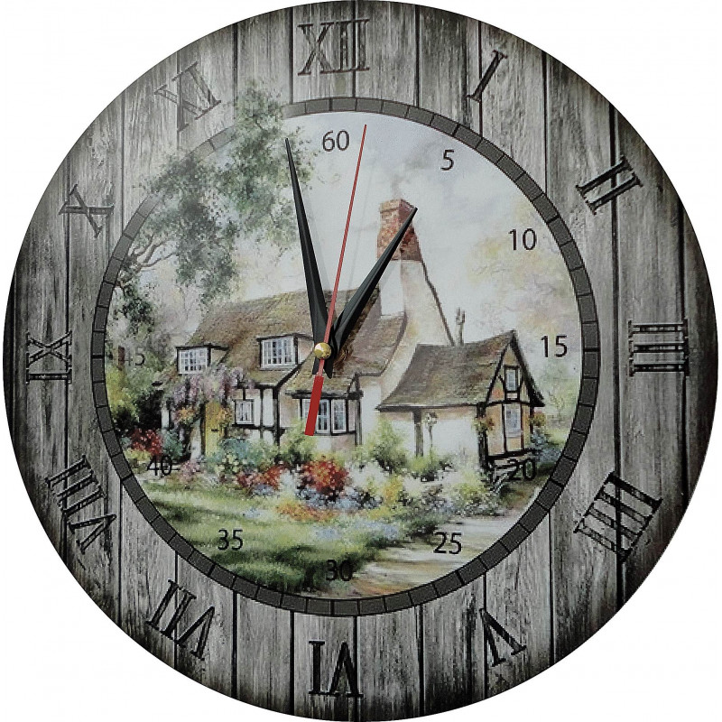 Moderne Wanduhr, Wanduhr aus Holz, Sperrholz