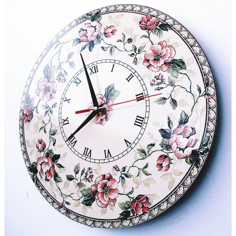 Moderne Wanduhr, Wanduhr aus Holz, Sperrholz