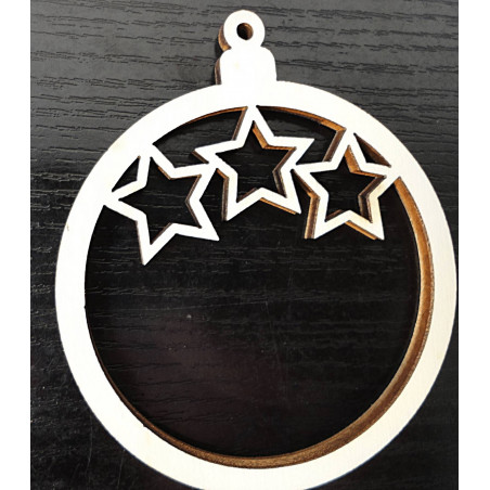 Ornamente aus Holz und Kunststoff, Weihnachtsschmuck, Vintage-Accessoires aus Holz