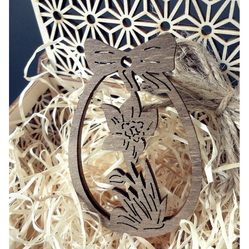 Ornamente aus Holz und Kunststoff, Weihnachtsschmuck, Vintage-Accessoires aus Holz