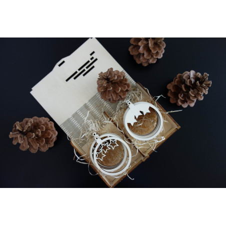 Abmessungen von Ornamenten, Weihnachtsornamenten, Holzaccessoires, Ornamenten aus Holz und Kunststoff