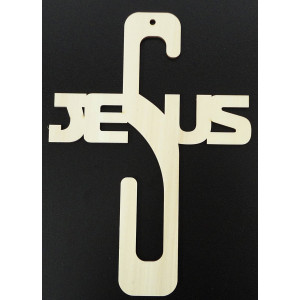 Holzdekorationskreuz - Jesus, Größe 250 x 180 mm 2
