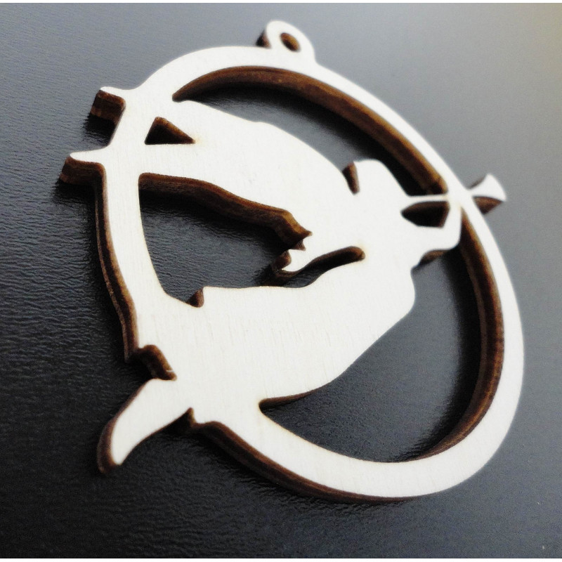 Ornamente aus Holz und Kunststoff, Weihnachtsschmuck, Vintage-Accessoires aus Holz