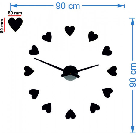 Abmessungen der Wanduhren, Design Wanduhr Abmessungen der Wanduhren, Design Wanduhr