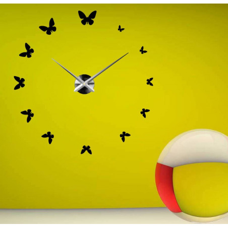 Wanduhr zum Aufkleben, Luxusuhr auf Stent, Uhr aus Kunststoff