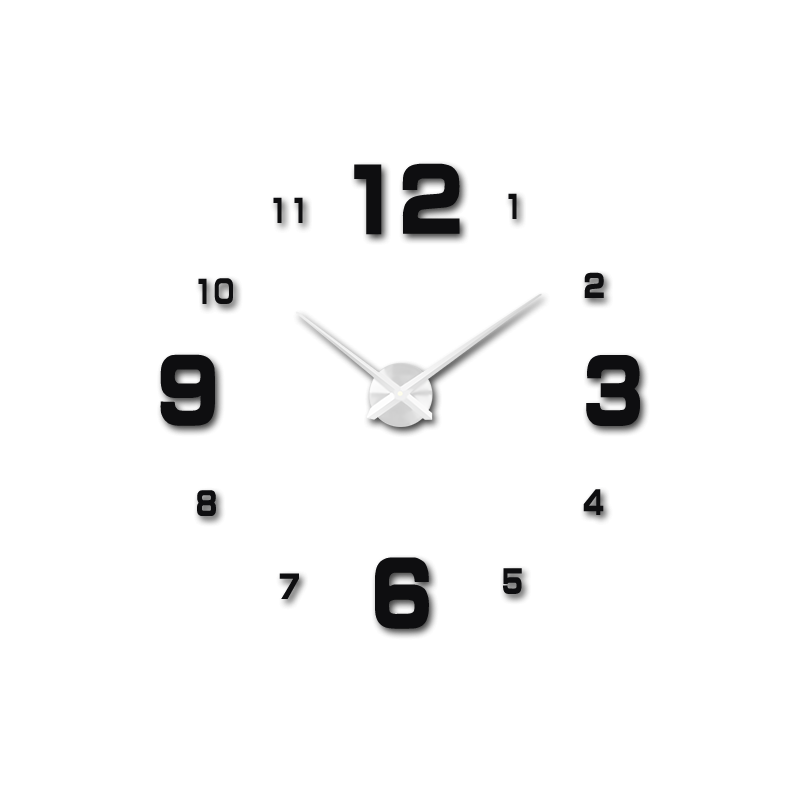 Wanduhren zum Aufkleben, Luxus-Stent-Uhren, Kunststoffuhren