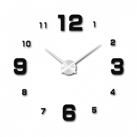 Wanduhr zum Aufkleben, Luxusuhr auf Stent, Uhr aus Kunststoff Wanduhr zum Aufkleben, Luxusuhr auf Stent, Uhr aus Kunststoff