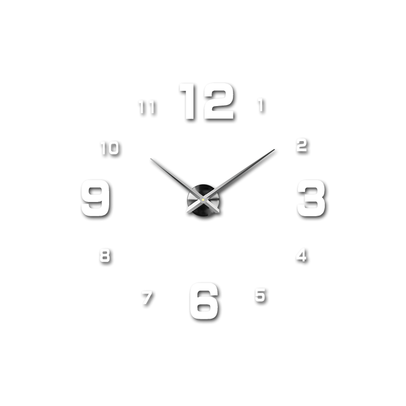 Wanduhren zum Aufkleben, Luxus-Stent-Uhren, Kunststoffuhren