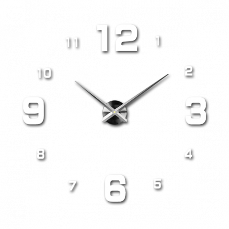 Wanduhr zum Aufkleben, Luxusuhr auf Stent, Uhr aus Kunststoff Wanduhr zum Aufkleben, Luxusuhr auf Stent, Uhr aus Kunststoff