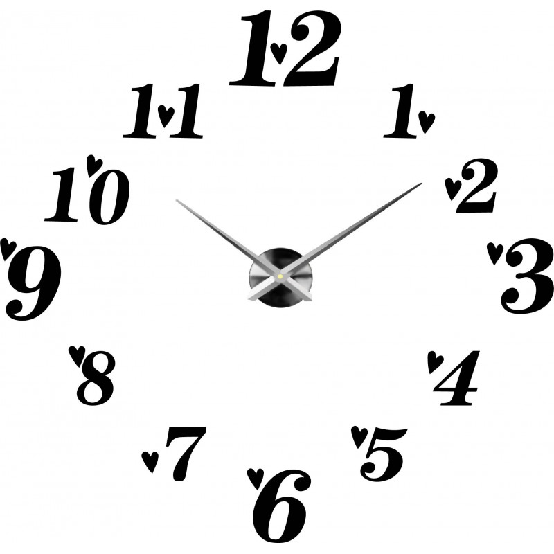 Klebende Wanduhr, Luxusuhr auf Stent, Plastikuhr