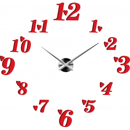 Klebende Wanduhr, Luxusuhr auf Stent, Plastikuhr Klebende Wanduhr, Luxusuhr auf Stent, Plastikuhr