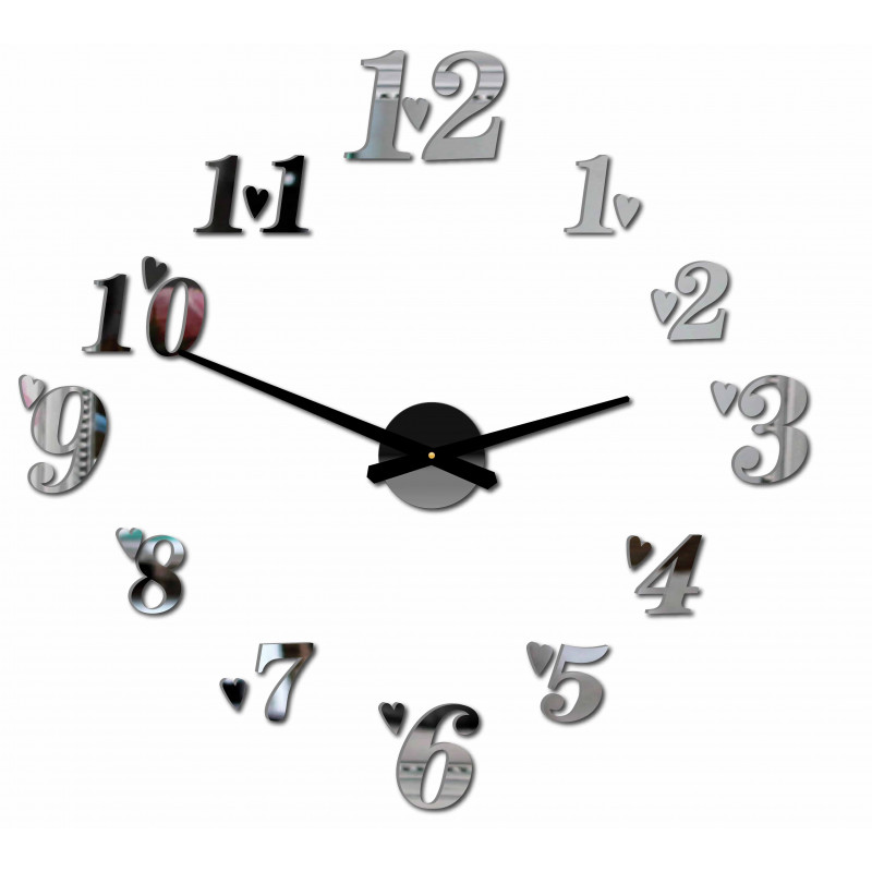 Klebe Wanduhr, Luxus Wanduhr, Plastikuhr