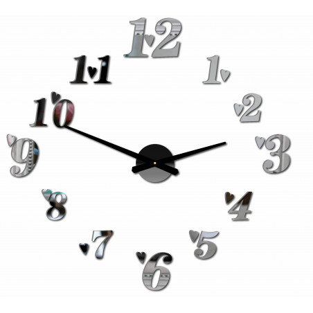 Klebe Wanduhr, Luxus Wanduhr, Plastikuhr Klebe Wanduhr, Luxus Wanduhr, Plastikuhr