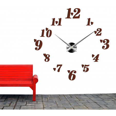 Klebende Wanduhr, Luxusuhr auf Stent, Plastikuhr Klebende Wanduhr, Luxusuhr auf Stent, Plastikuhr