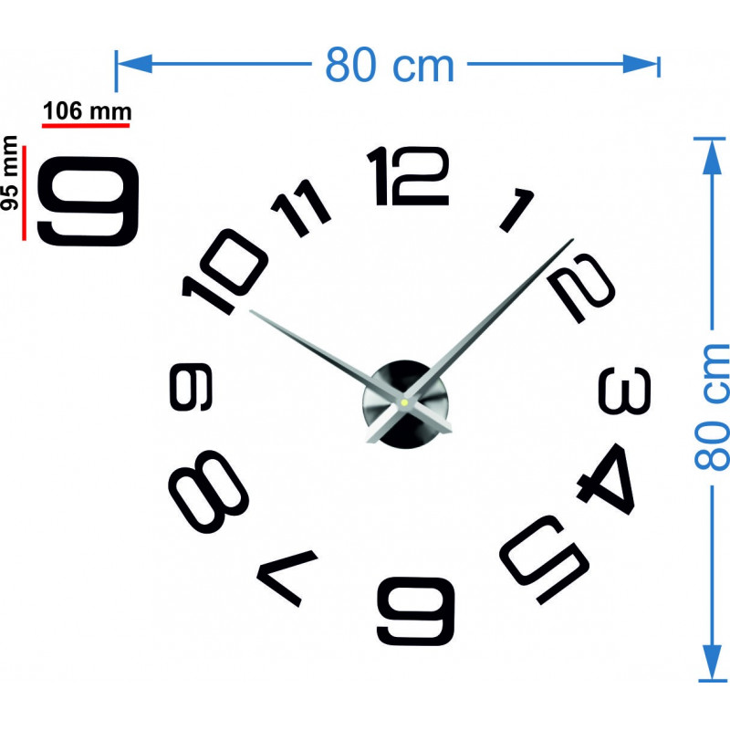 Wanduhr aus Kunststoff - PELLO