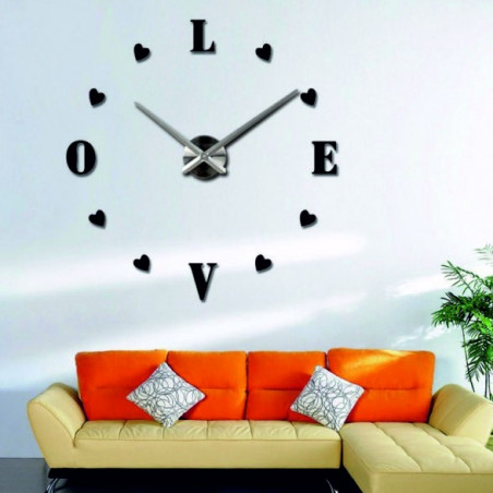 Klebe Wanduhr, Luxus Wanduhr, Plastikuhr Klebe Wanduhr, Luxus Wanduhr, Plastikuhr