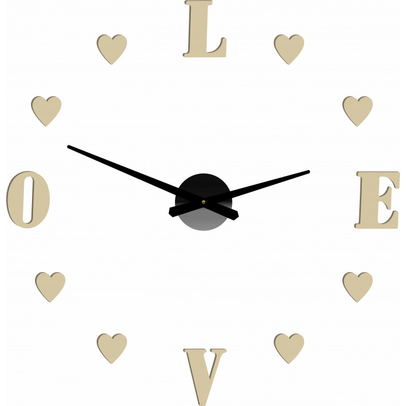 Klebe Wanduhr, Luxus Wanduhr, Plastikuhr