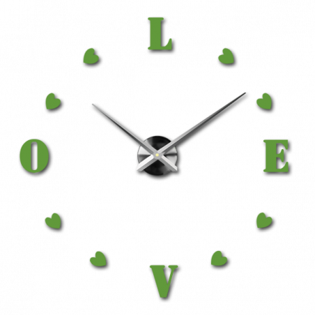 Wanduhr zum Aufkleben, Luxusuhr auf Stent, Uhr aus Kunststoff Wanduhr zum Aufkleben, Luxusuhr auf Stent, Uhr aus Kunststoff