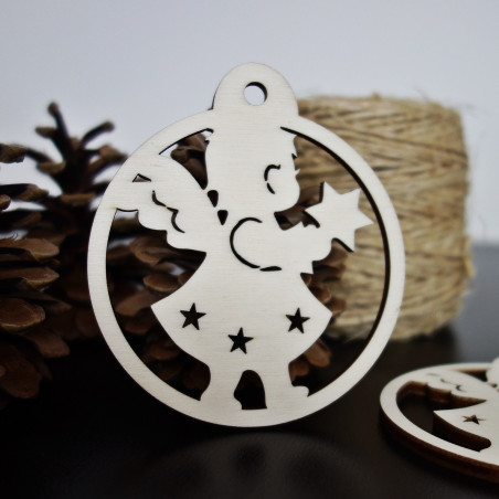 Weihnachtsschmuck aus Holz, Größe: 79x90 mm Weihnachtsschmuck aus Holz, Größe: 79x90 mm
