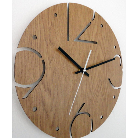 Moderne Wanduhr, Wanduhr aus Holz, Sperrholz Moderne Wanduhr, Wanduhr aus Holz, Sperrholz