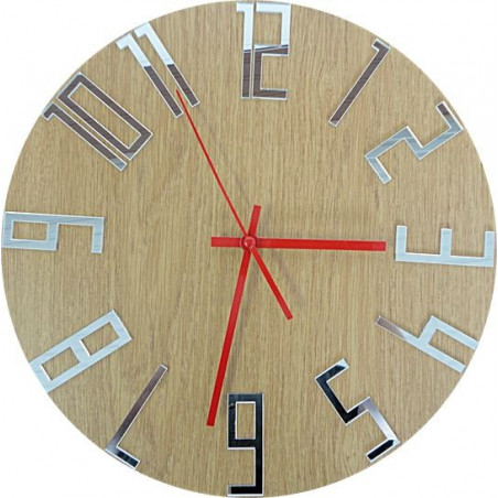 Moderne Wanduhr, Wanduhr aus Holz, Sperrholz Moderne Wanduhr, Wanduhr aus Holz, Sperrholz