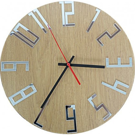 Moderne Wanduhr, Wanduhr aus Holz, Sperrholz Moderne Wanduhr, Wanduhr aus Holz, Sperrholz