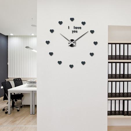 Klebe Wanduhr, Luxus Wanduhr, Plastikuhr Klebe Wanduhr, Luxus Wanduhr, Plastikuhr