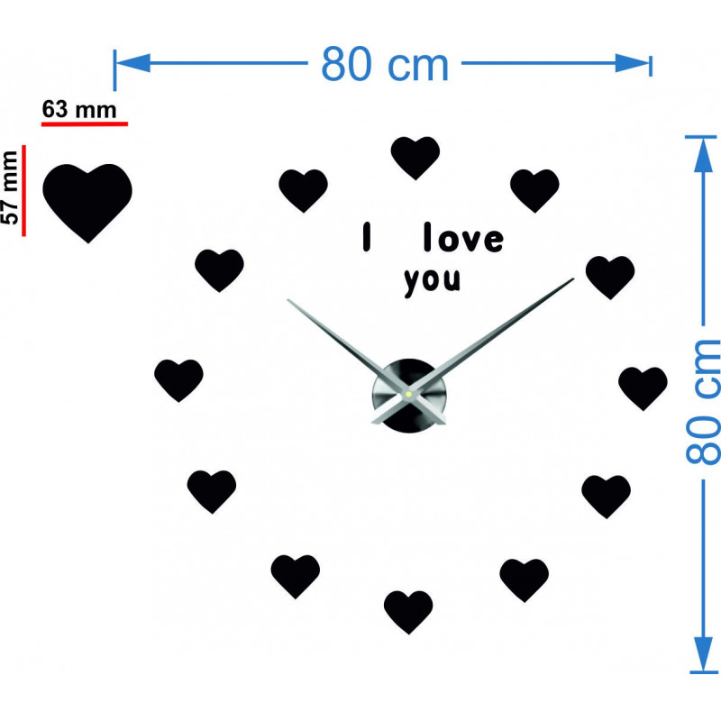 Abmessungen der Wanduhren, Design Wanduhr