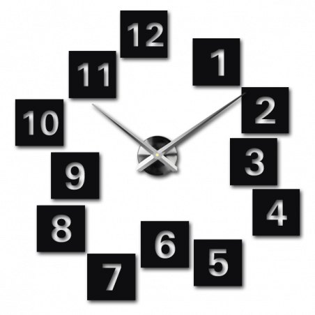 Klebende Wanduhr, Luxusuhr auf Stent, Plastikuhr