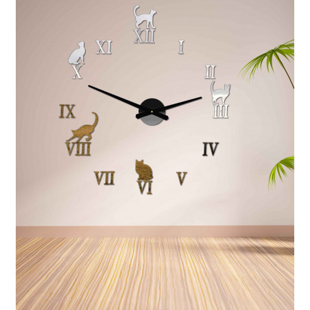 Klebende Wanduhr, Luxusuhr auf Stent, Plastikuhr Klebende Wanduhr, Luxusuhr auf Stent, Plastikuhr