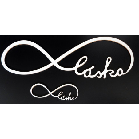 Holzinschrift. Ewige Liebe. Größe: 500 x 164 mm