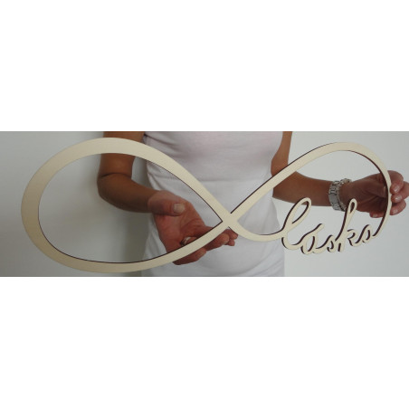 Holzinschrift. Ewige Liebe. Größe: 500 x 164 mm
