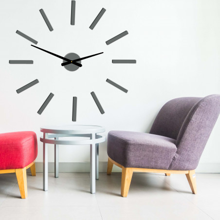 Moderne Wanduhr Sticks 2D Plexi MIRROR