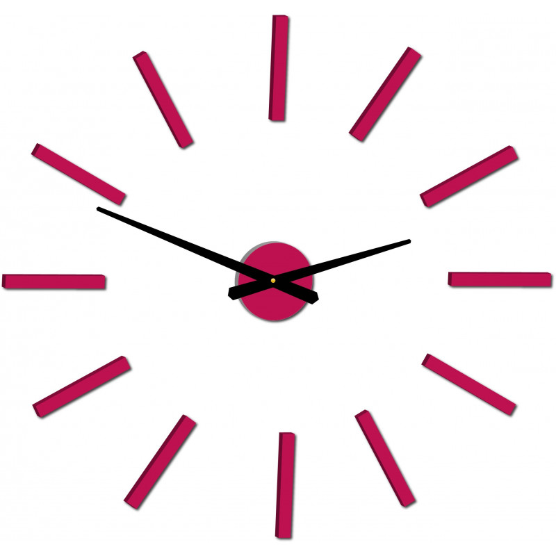 Moderne Wanduhr Sticks 2D Plexi MIRROR
