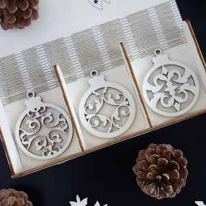 Holz Weihnachtsschmuck, 1 Satz-18 Stück 2