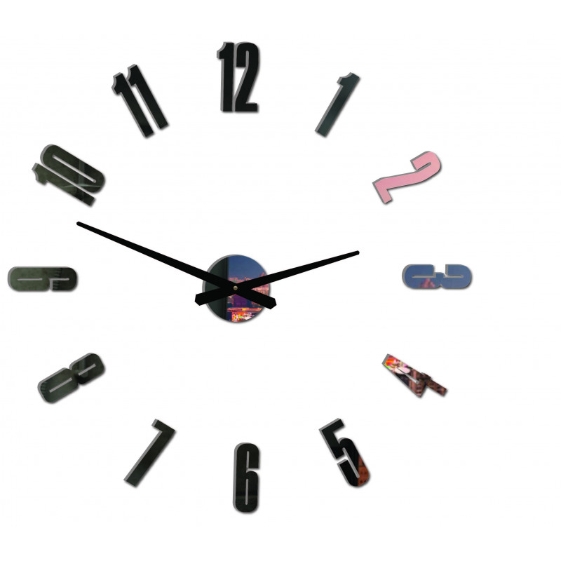 Moderne Wanduhr ARABIC PLEXI