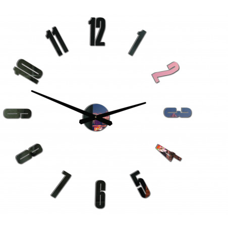 Moderne Wanduhr ARABIC PLEXI