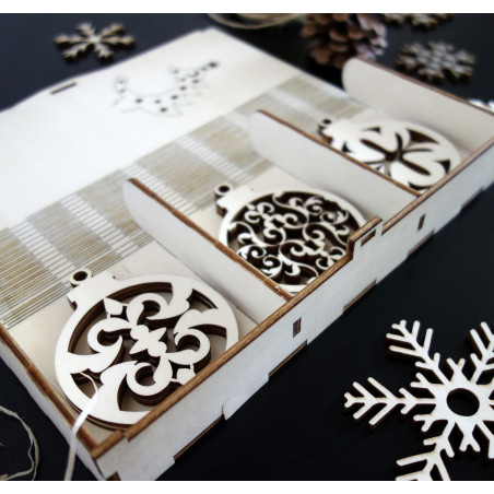 Dekoration für Weihnachtsbaum, Set enthält 18 Stück