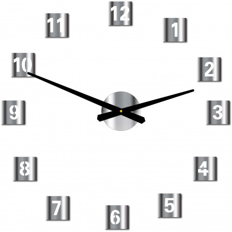 Große quadratische Wanduhr (Wanduhr aus Kunststoff) 2D DEKOR Große quadratische Wanduhr (Wanduhr aus Kunststoff) 2D DEKOR
