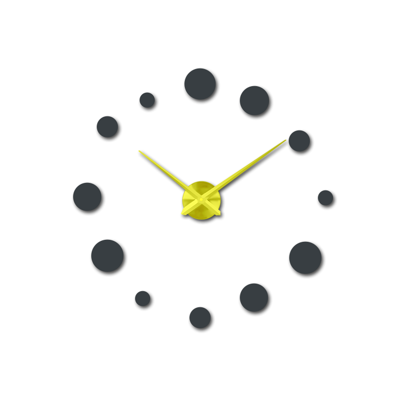 Große Wanduhr Punkt (moderne Wanduhr) DEKORAJ